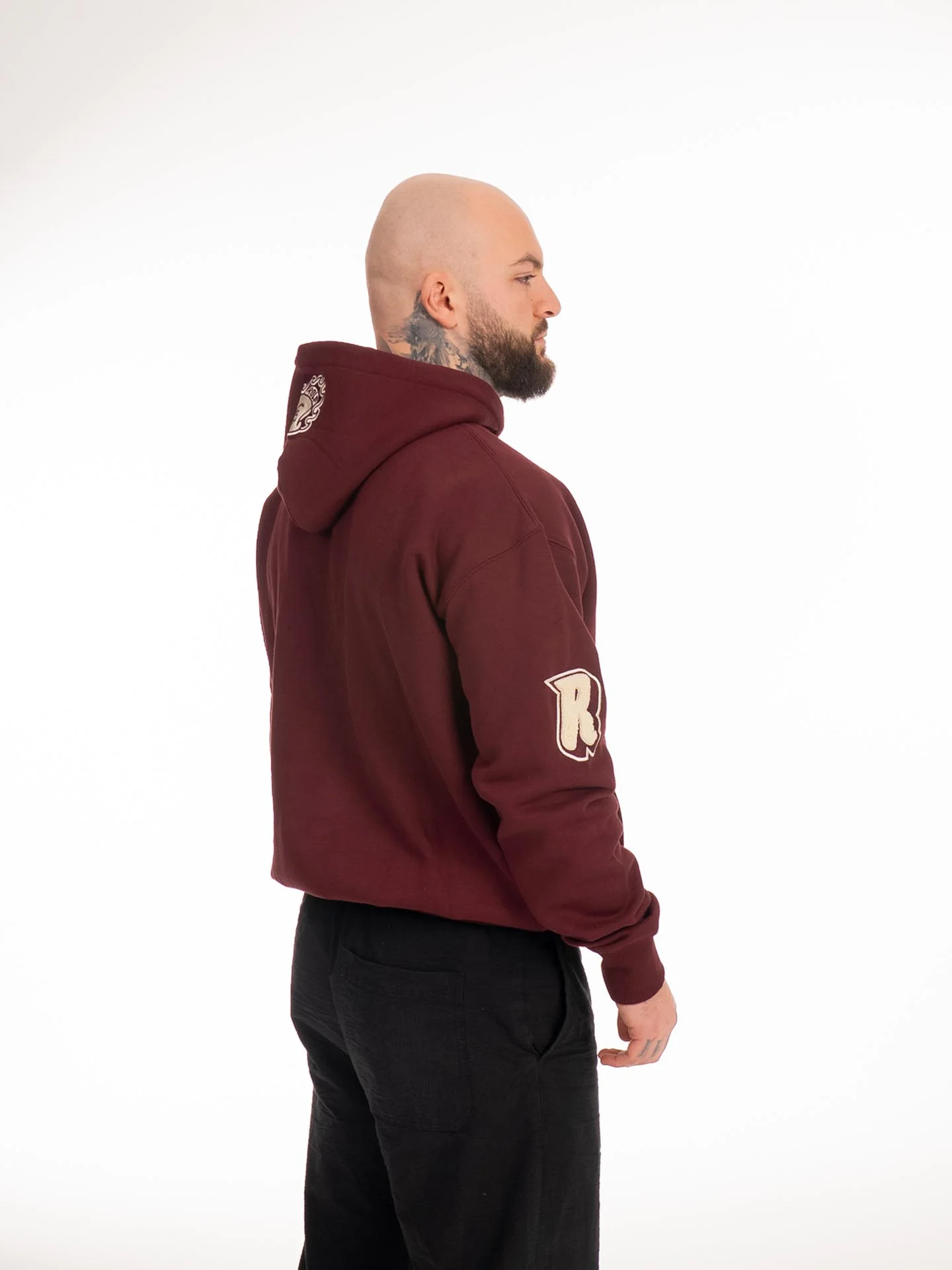 RINGLIFE Hoodie, College, dunkelrot - Image 4