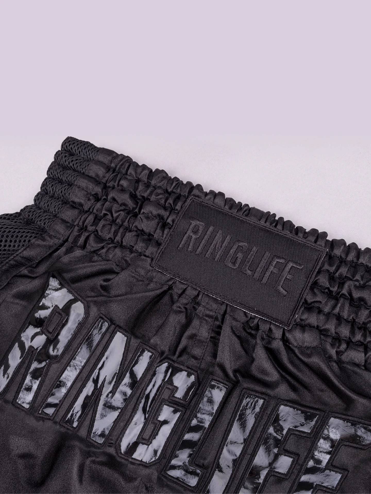 RINGLIFE Muay Thai Shorts, Pulse, schwarz-schwarz - Image 4