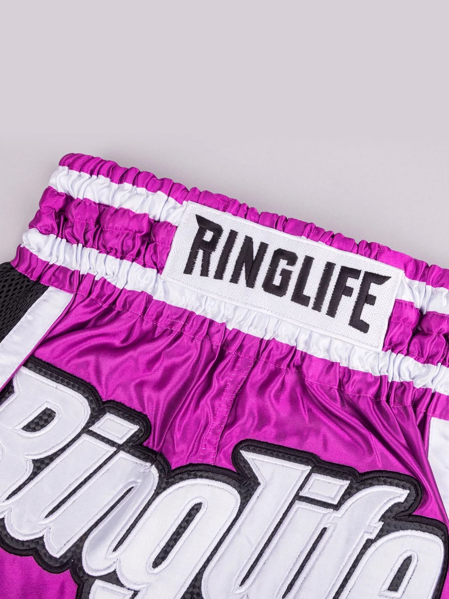 RINGLIFE Muay Thai Shorts, Represent, pink-schwarz - Image 3