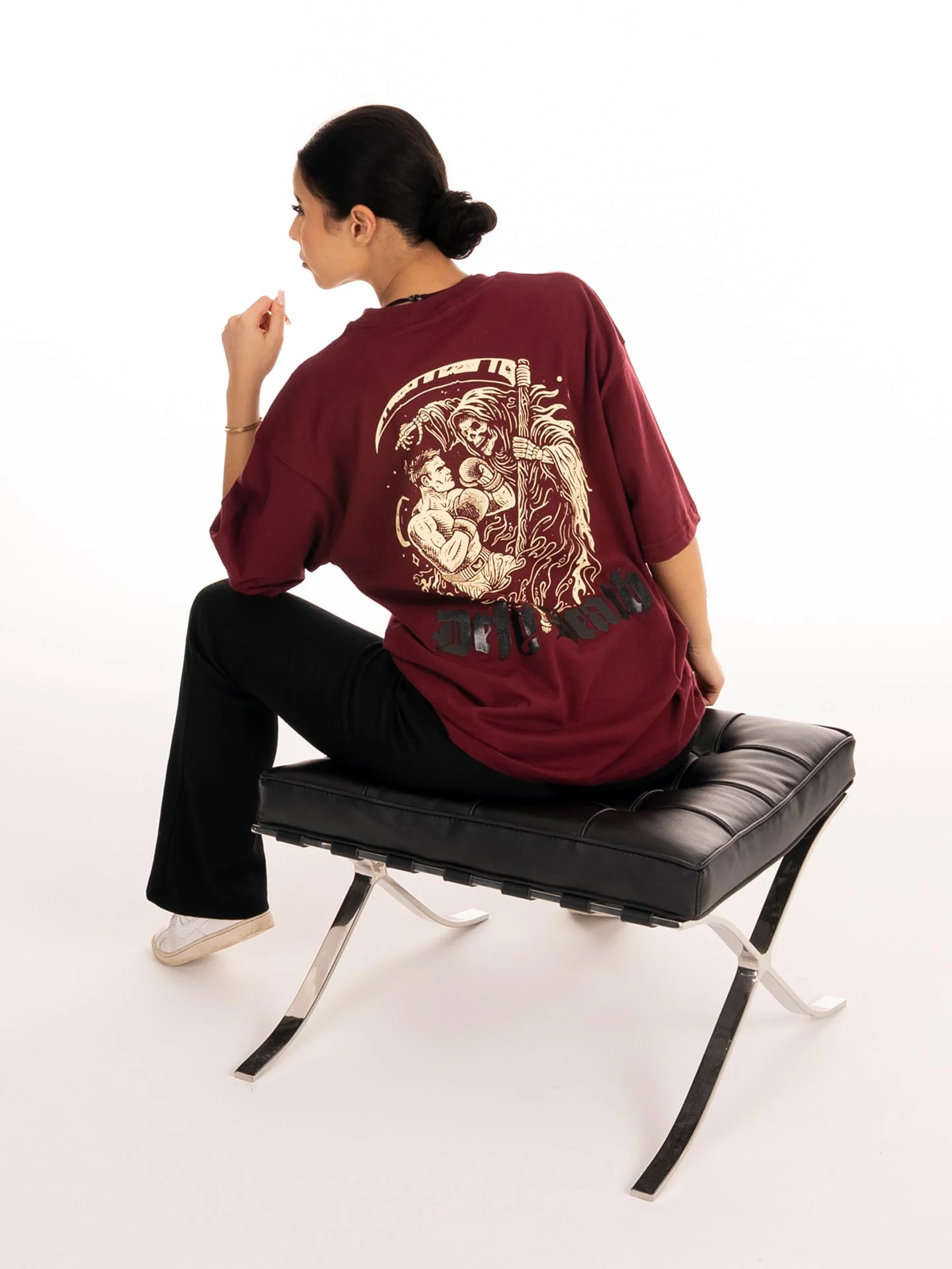 RINGLIFE T-Shirt, Defy Death, dunkelrot - Image 10