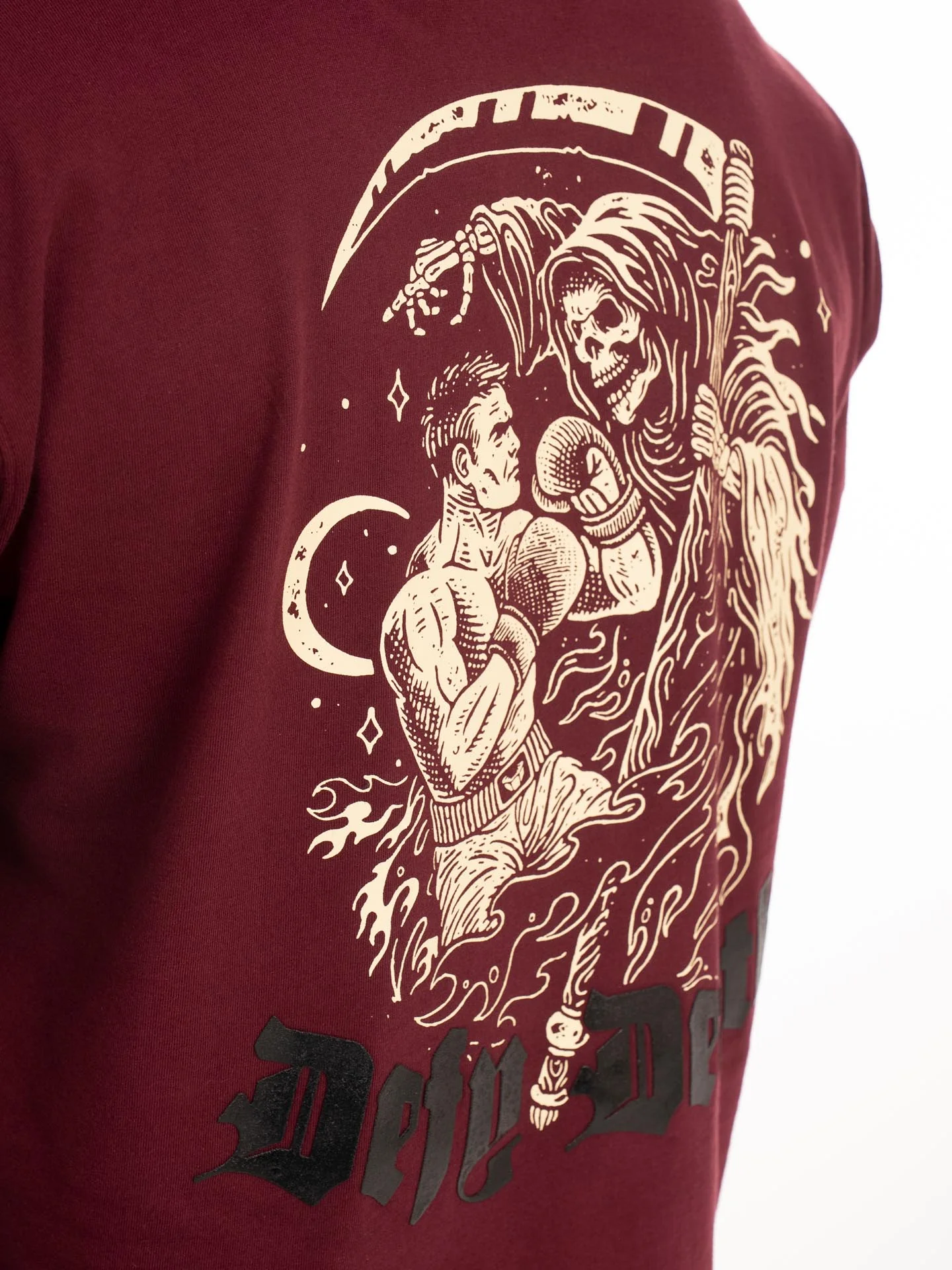 RINGLIFE T-Shirt, Defy Death, dunkelrot - Image 4