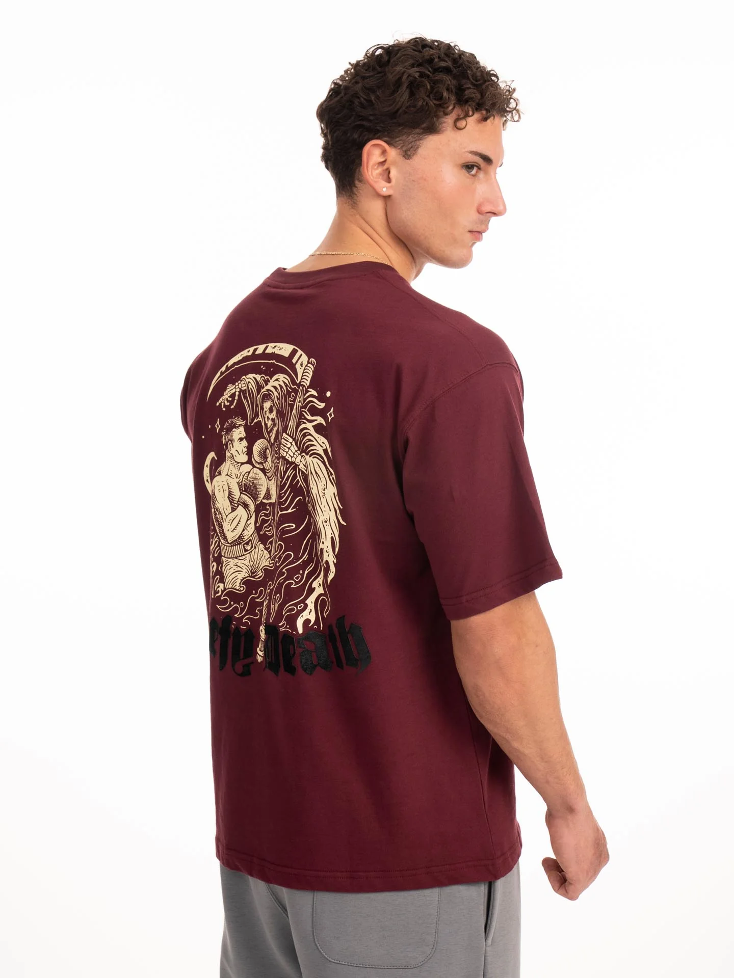 RINGLIFE T-Shirt, Defy Death, dunkelrot - Image 5
