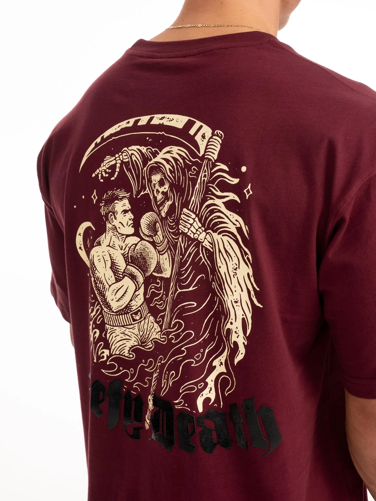 RINGLIFE T-Shirt, Defy Death, dunkelrot - Image 6