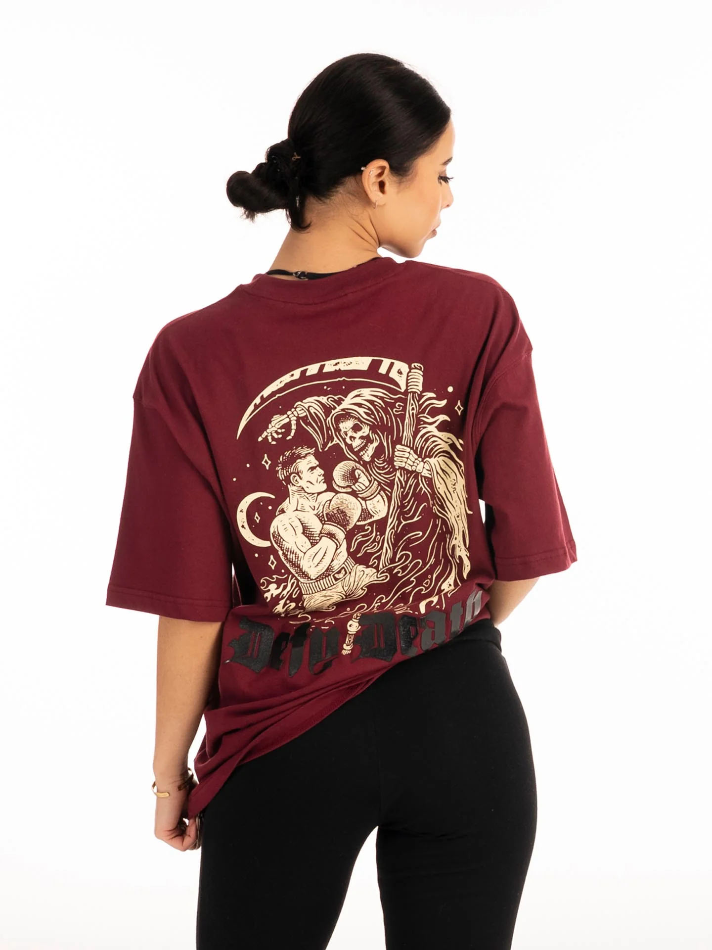 RINGLIFE T-Shirt, Defy Death, dunkelrot - Image 8