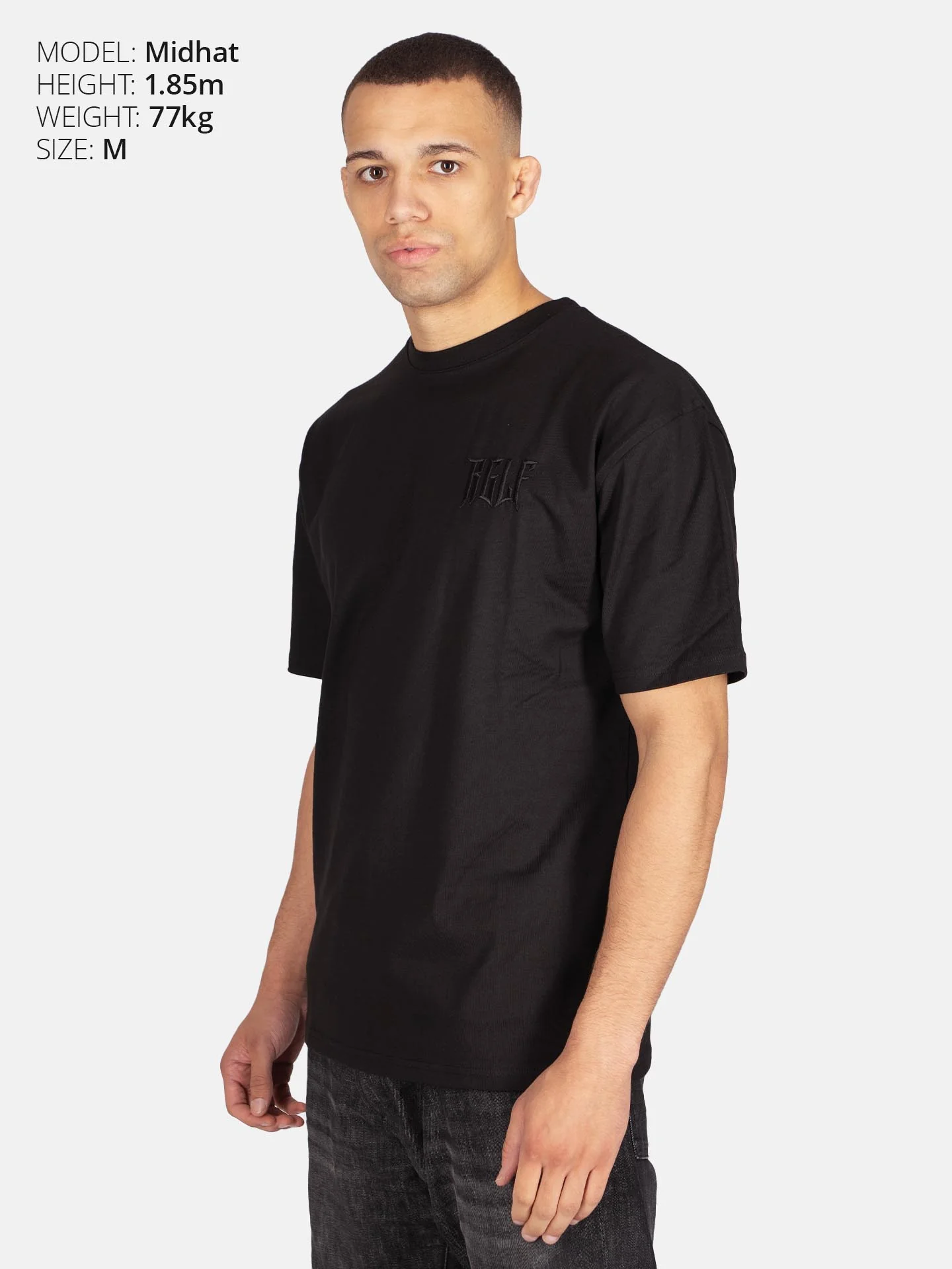 RINGLIFE T-Shirt Oversized, RGLF Tattoo, schwarz-matt - Image 5